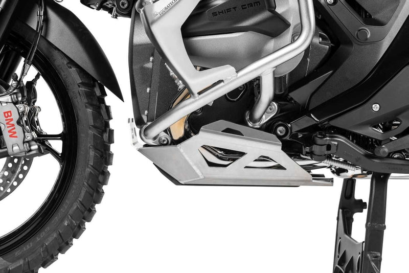 Touratech 01-035-5140-0 Touratech Expedition skidplate zilver voor de R1300GS Motorblok bescherming