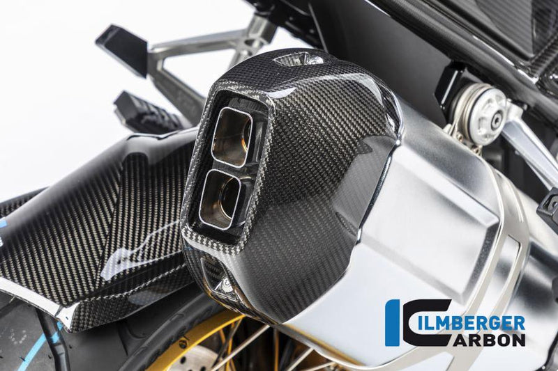 Ilmberger AHS.016.GS19T.K BMW R 1250 GS en Adventure Ilmberger carbon eindkap Uitlaat hitteschild