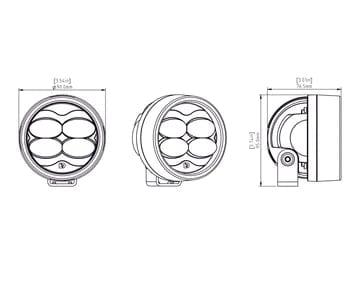 Denali Denali D3 mislampen Led Light Pods met DataDim voor BMW Mistlampen