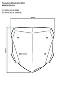 Touratech BMW S 1000 XR  Touratech windscherm 2014-2019 Windscherm