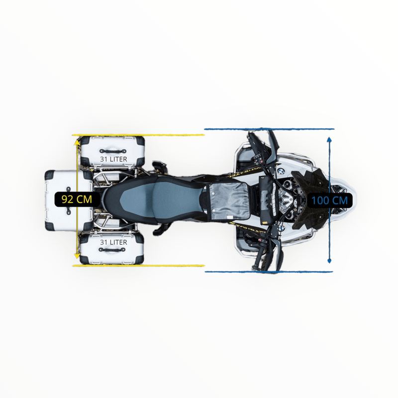 Touratech Touratech Zega Evo aluminium zijkoffers met houders voor de R1300GS Zijkoffers