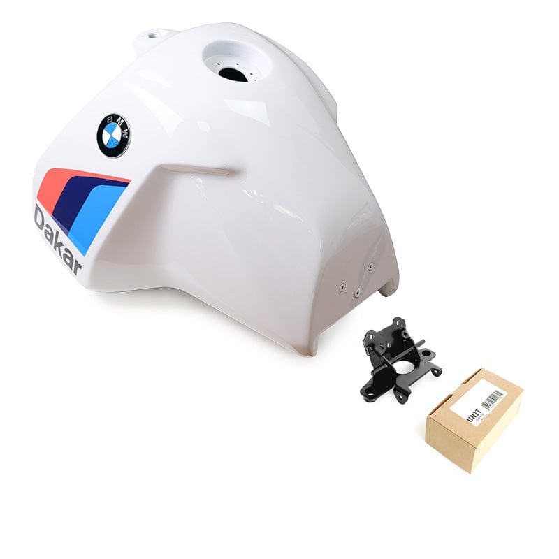 Unit Garage Unit Garage Dakar grotere brandstoftank voor de R12 G/S Brandstof tank Unit Garage Dakar grotere brandstoftank voor de R12 G/S